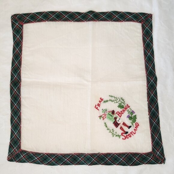 Vintage Scottish Pocket Square Kerchief - Picture 2 of 4
